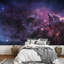 Grand papier peint auto-adhésif mauve mauve et poussière cosmique dans un champ d'étoiles-93996907