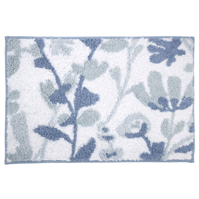 Mystic Floral Cotton Bath Rug