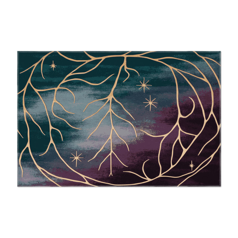 Hidden Bloom Indoor And Outdoor Area Rug, Rectangle 8' x 10'