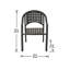 Fauteuil de patio empilable Giannoula
