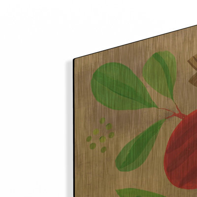 'Veggie Time 3' By Farida Zaman Gold Metal Wall Art, 24" x 24"