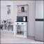 et garde-manger noir à 2 armoires avec rangement spacieux, parfait pour les cuisines modernes et organisées.