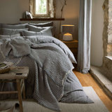 Flannel Stripe Duvet Cover Set