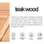 Table de salle à manger d'extérieur extensible en bois de teck rectangulaire | 100% bois de teck certifié FSC
