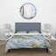 Enfant marchant sur la plage - Ensemble de housse de couette nautique et côtier - Polyester en microfibre-66389479