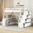 Glinnie Kids Twin Loft Bed with Drawers-380194556