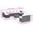 Vidaxl Garden Sofa Set Black