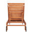 Chaise longue simple inclinable en eucalyptus avec coussins 78,70 po Jivera-344943100-344942716