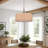 Marysville 3 Light Chandelier With Cork And Brushed Nickel Finish And Cork Shade