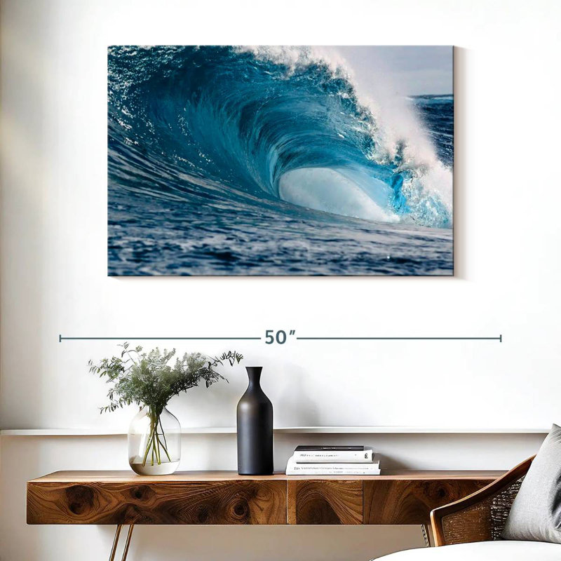 Gillard Powerful Blue Wave, 26" H x 39" W