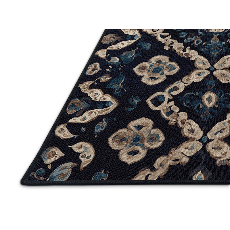 Machine Washable Gray Area Rug, Rectangle 2' x 3'