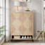 Armoire à chaussures moderne 31,49 "à 6 niveaux avec portes, unité de rangement de hall d'entrée réglable pour le salon et le vestibule