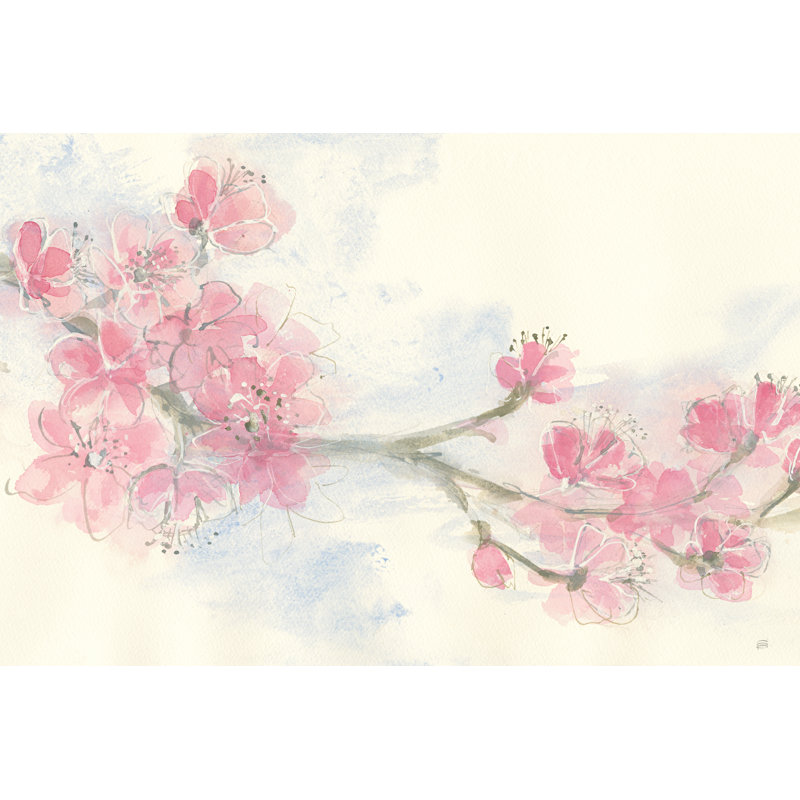 Fleurs de cerisier II, H 12 po x l 18 po x P 1,25 po