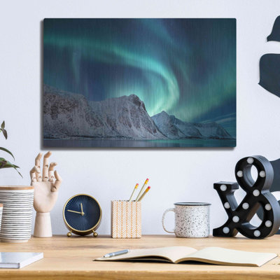 "Aurore boréale en Norvège verte" par Luxe