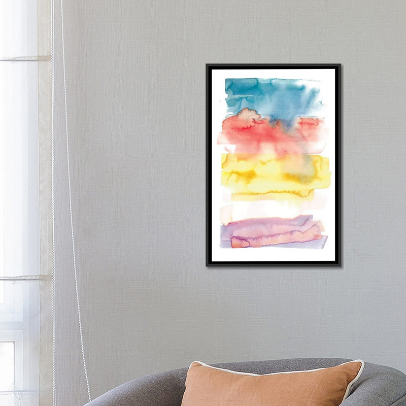 «Bars» par Albina Bratcheva - reproduction d'art sur toile tendue, H 26 po x l 18 po x P 1,5 po, Toile avec cadre noir