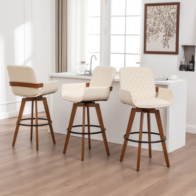 Swivel Upholstered Counter Stool