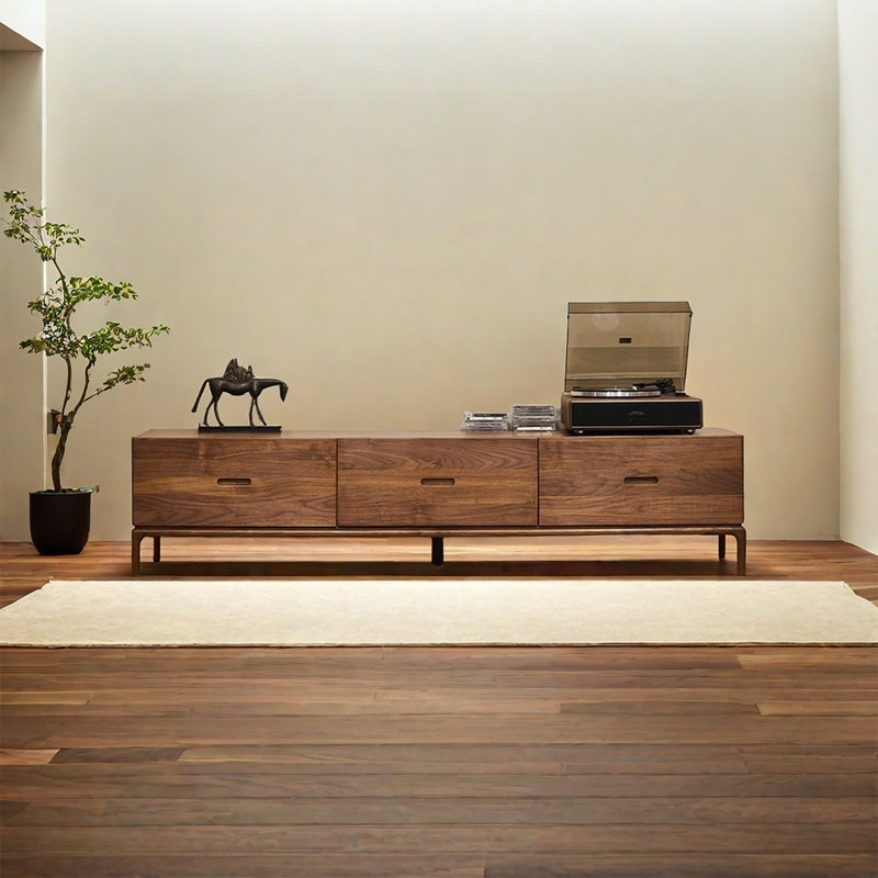 Solid wood home TV cabinet