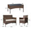 Lavedan Rattan 4 - Person Sofa Set with Cushions-577359800-577359801