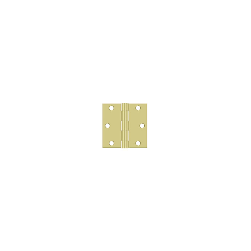 Steel Hinge, Polished Brass