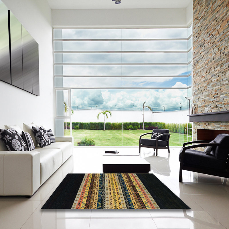 Abstract Indoor Rug, Square 5'