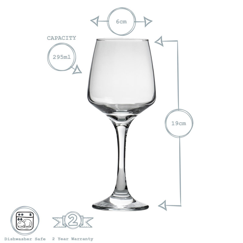 Argon Tableware - Tallo White Wine Glasses - 295ml, 6