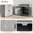 Farmhouse Sideboard Buffet Cabinet, Barn Door Coffee Bar Cabinet With Drawer And Adjustable Shelf, Kitchen Cabinet For Living Room, Entryway, Stone Gray