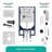 Stormon Dual-Flush Elongated Wall-Mount Toilet (Seat Included)-50118439-50118436