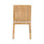 Chaise en bois naturel et rotin Colombano