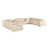 Beige Genuine Leather est en rupture de stock