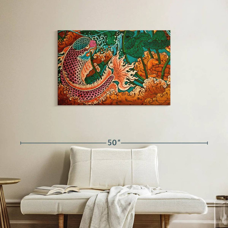Brampt Thai Temple Fish, 24" H x 36" W