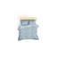 Ensemble de housse de couette 100% coton bleu / blanc-96731470-77656261