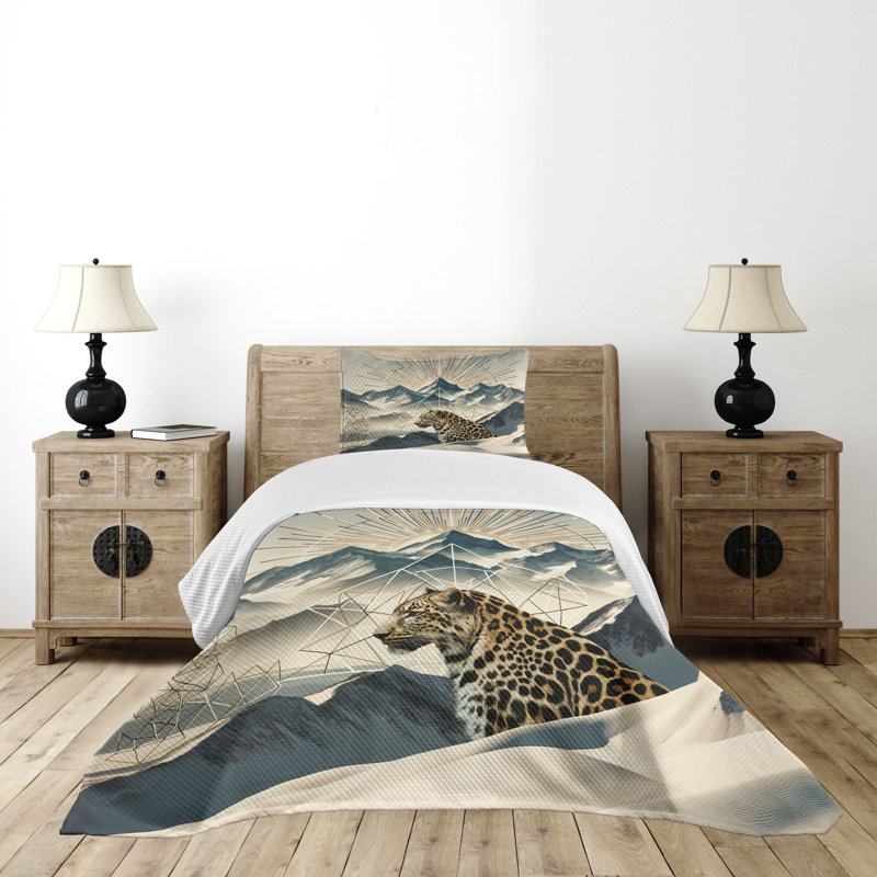 Polyester Not Solid Color Coverlet, Twin Coverlet / Bedspread + 1 Standard Sham