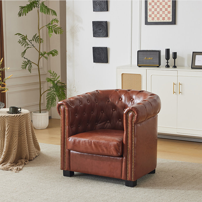 Surles, Simili cuir brun foncé