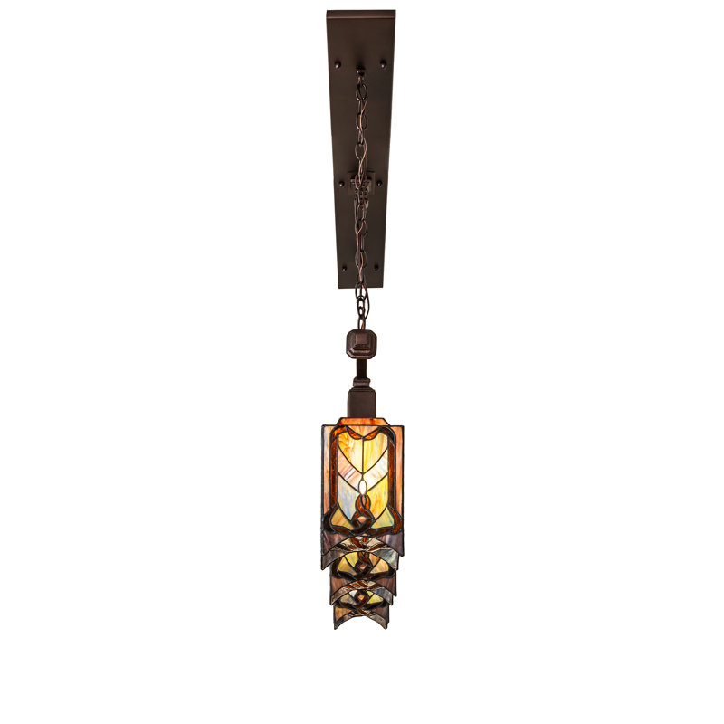 48" Long Cottage Mission 3 Light Island Pendant