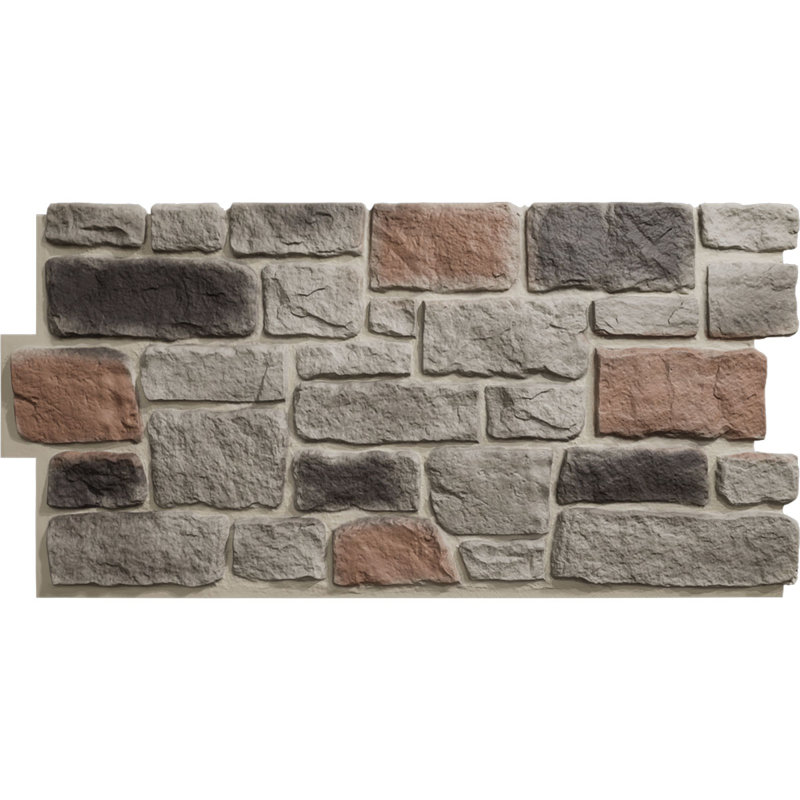Smolder Faux Stone Urethane Panel, 48"W x 23.75"H