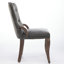 Chaise de salle à manger en velours avec garniture touffetée à la main-1506630234
