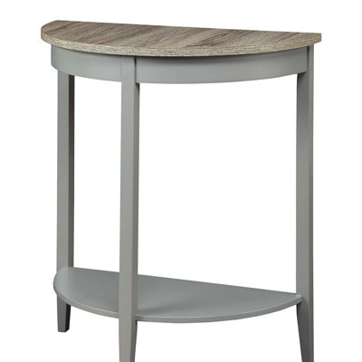 Justino Natural Oak & Gray Finish Console Table