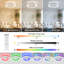 Smart Ceiling Fans with Lights, RGB Fan Ceiling Light with Remote Control, 6 Speeds 3000K-6500K Dimmable Quiet LED, for Bedroom Dining Room Living Room-1975155807