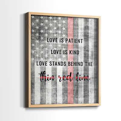 Thin Line Framed Print - Solid Wood