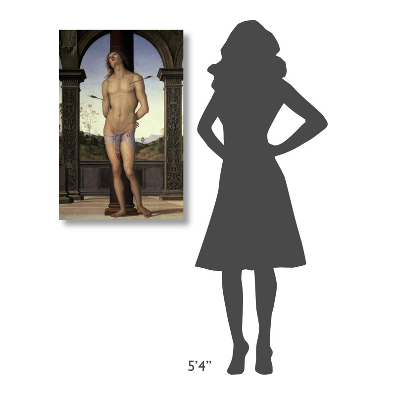 " St. Sebastian ", 36" H x 24" W x 2" D