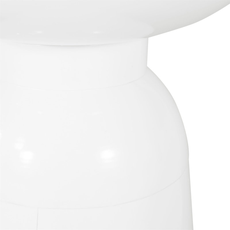 Table de bout en métal S / 2, White
