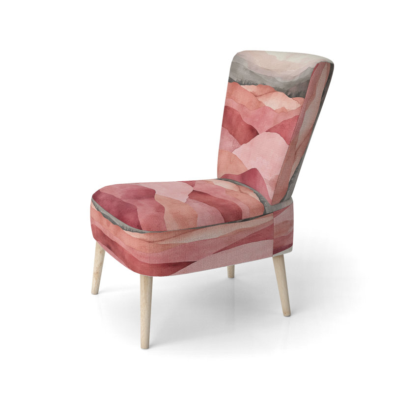 Chaise rembourrée Abstract Landscape, Side Chair Armless