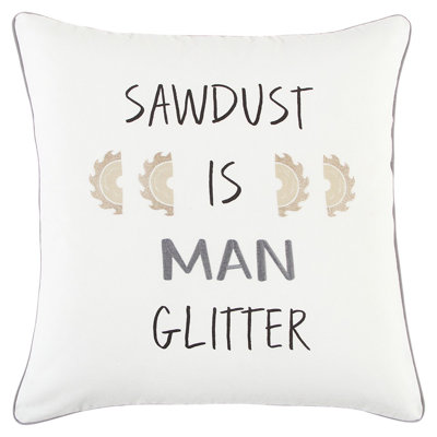 Cotton Reversible Throw Pillow