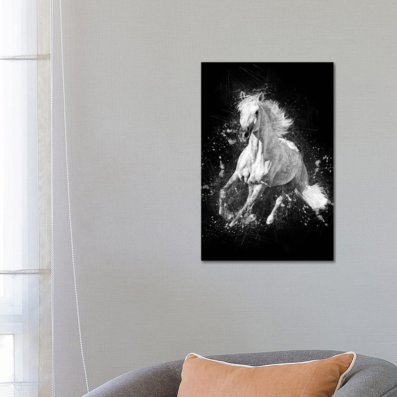 Horse Running by Cornel Vlad - Wrapped Canvas Gallery-Wrapped Canvas Giclée, 66.04 cm H x 45.72 cm W