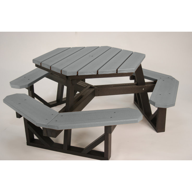 Gambles 4 Piece Picnic Table, Gray