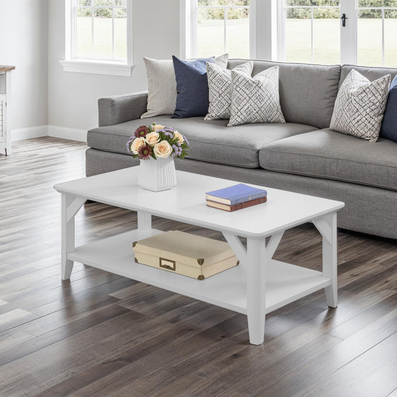 Keffer Coffee Table, White