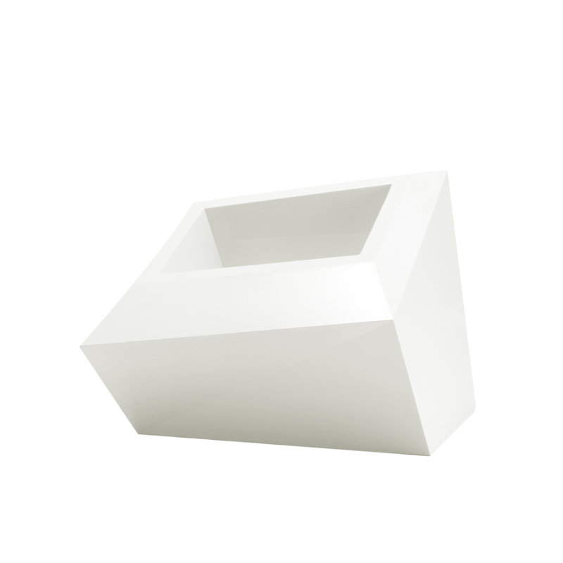 Pot à fleur en résine Faz, H 23,5 po x l 32,25 po x P 24,75 po, Glace