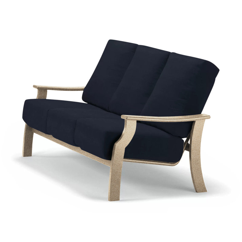 Canapé de patio profond avec coussins St. Catherine, Désert, Spectre indigo Sunbrella®