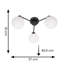 Cementon Glass Semi Flush Mount-504309578-504309582