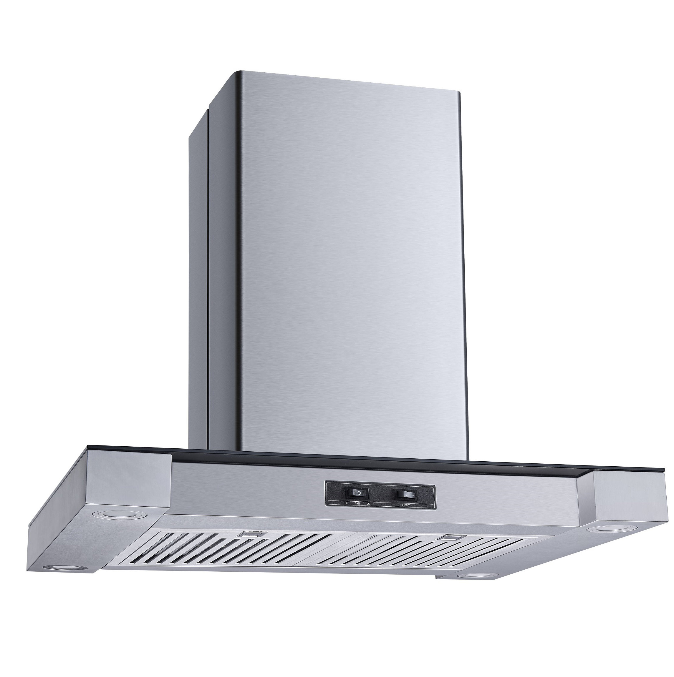 Winflo 30" 286 CFM Convertible Island Range Hood in Stainless Steel